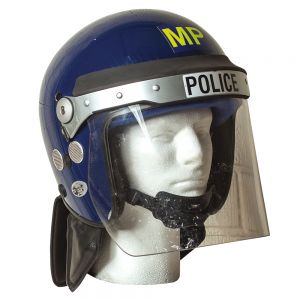 BRITISH ANTI-RIOT 'TOPPER' WITH FACE SHIELD 
