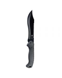 BLACK OXIDE SERRATED BOWIE KNIFE