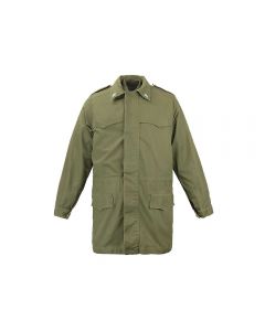 ITALIAN MILITARY PARKA WITH LINER AND EMBROIDERED STAR COLLAR USED