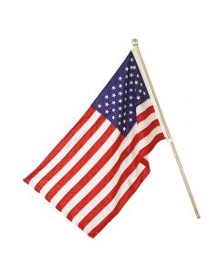 UNITED STATES FLAG LARGE WITH A POLE MADE IN THE USA