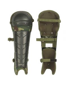 CHINESE MIL CAMO SHIN GUARDS USED/WOODLAND