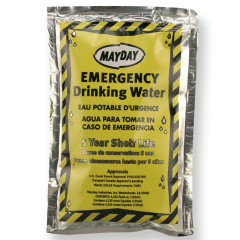EMERGENCY DRINKING WATER MAYDAY CASE OF 100 POUCHES